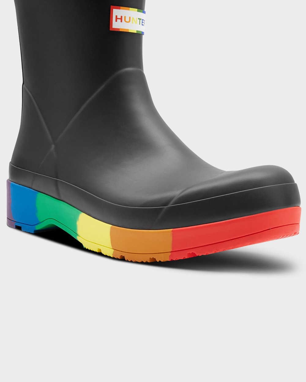 Hunter Original Pride Heeled Rain Play Boots - Shop Online Mens Black - SAPVGZ237